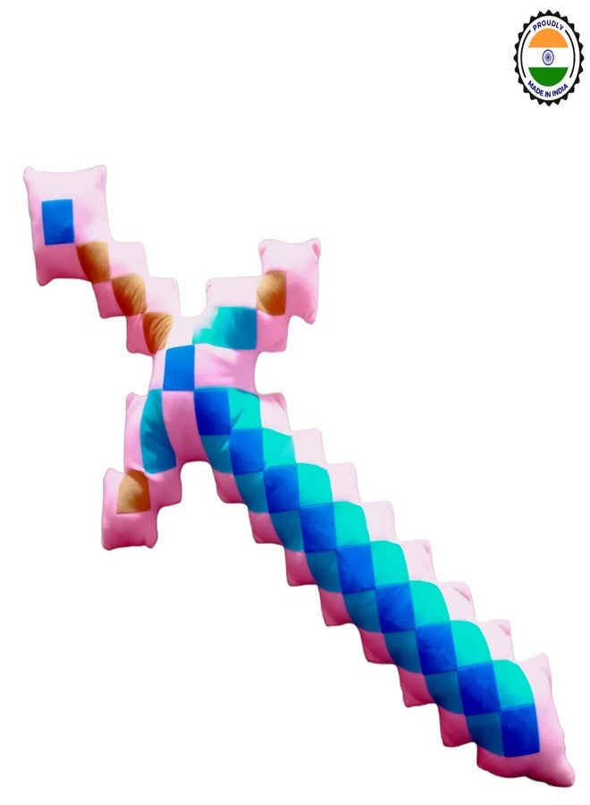 TechMax Solution Kid Techmax Sword - Fully Made In India -Plush Soft Sword Toy (65 Cm, Pink-Sword) - Image 5